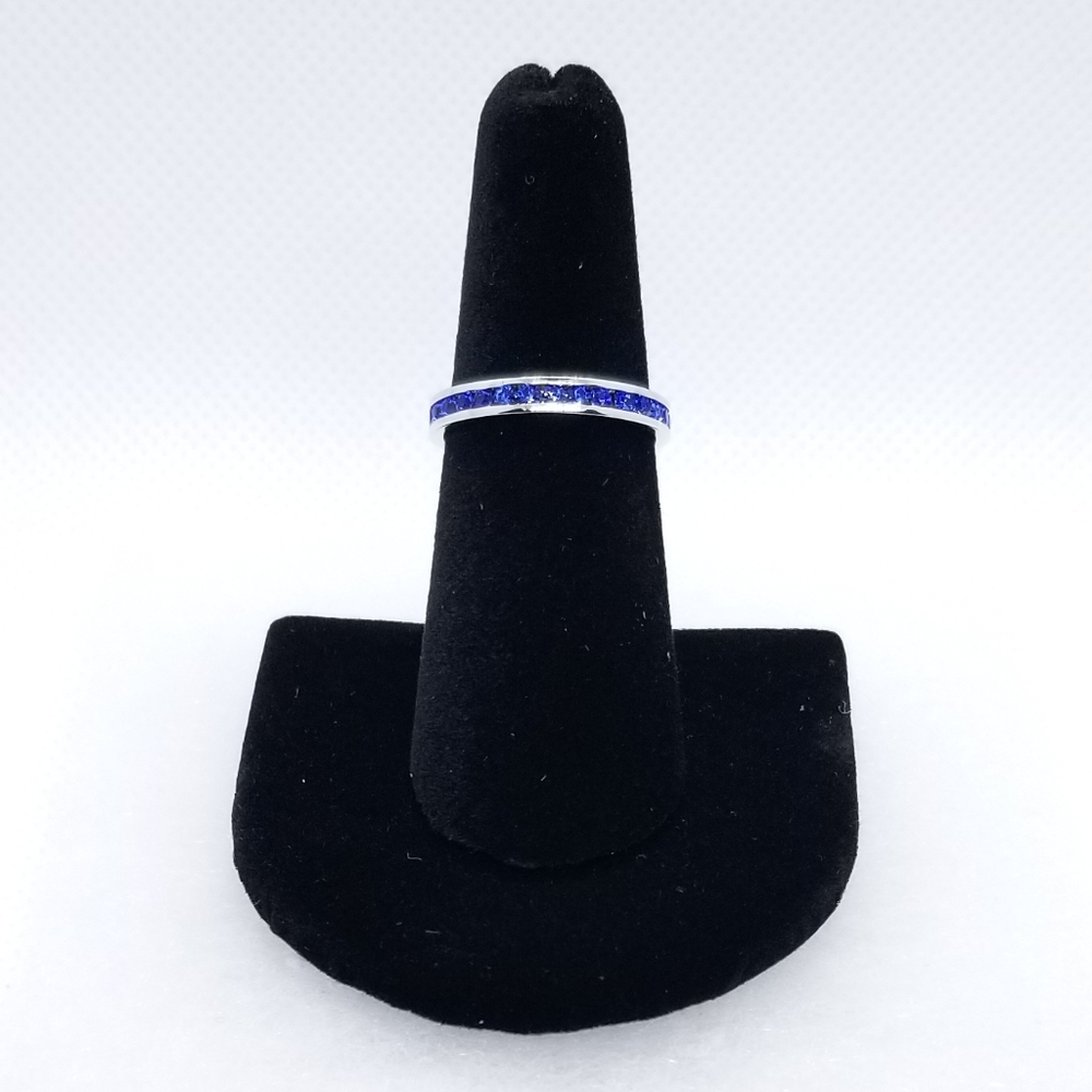 Sterling Silver Crystal Birth Stone Ring